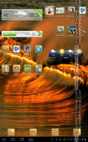 Golden Wave 01 theme screenshot