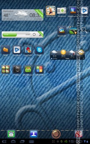 Blue Jeans Go theme screenshot