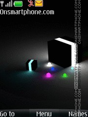 Скриншот темы Glow Cube 01