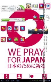 Pray For Japan theme screenshot