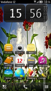 Wild Flowers 01 tema screenshot