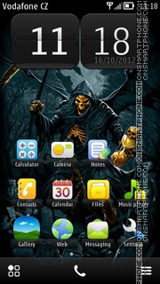 Golden Skull 01 theme screenshot