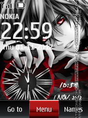 Anime Dual Clock tema screenshot