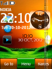 Desktop Dual Clock tema screenshot