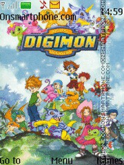 Скриншот темы Digimon