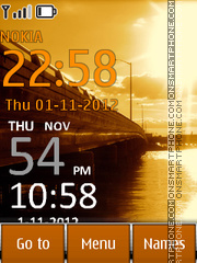 Bridge Clock 01 es el tema de pantalla