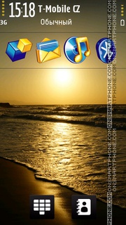 Magic Sunset. tema screenshot