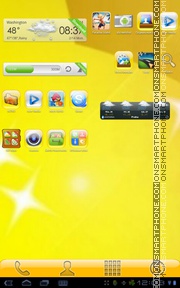 Supreme Yellow tema screenshot