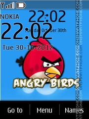 Скриншот темы Angry Birds Clock 01