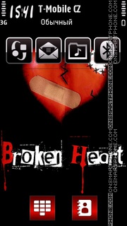 Скриншот темы Heart Broken 02