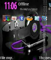 Music Purple tema screenshot