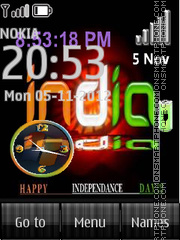 India Dual Clock tema screenshot