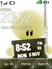 Cool Clock 01 tema screenshot