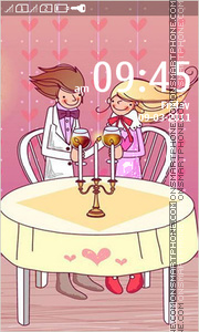 Capture d'écran Cute Love 09 thème