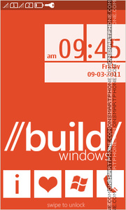 Capture d'écran Build Windows thème