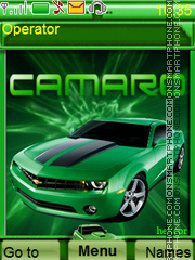 Green Camaro tema screenshot