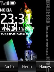 Zippo Digital Clock tema screenshot