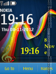 Capture d'écran Colorful Music 01 thème