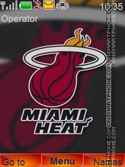 Miami Heat tema screenshot