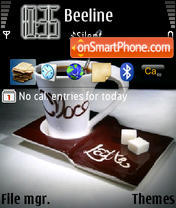 Coffee Cup tema screenshot