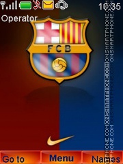 Скриншот темы Barcelona FC