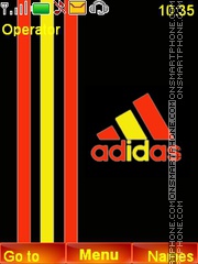 Adidas tema screenshot