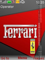 Скриншот темы Ferrari