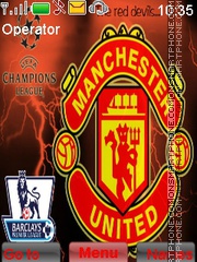 Скриншот темы Manchester United