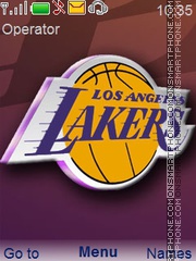 Capture d'écran Lakers thème