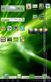Capture d'écran XBOX Green thème