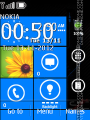 Capture d'écran Lumia 821 thème
