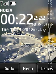 Water Drop Digital tema screenshot