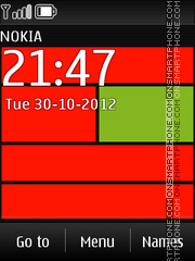 Nokia Web Red theme screenshot