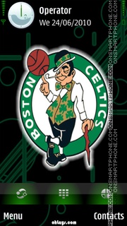 Capture d'écran Boston Celtics thème