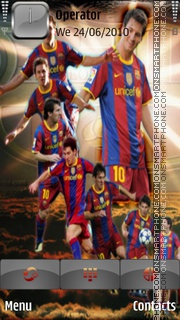 Barca tema screenshot