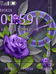Purple Rose tema screenshot