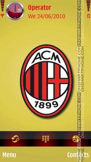 AC-Millan Logo es el tema de pantalla