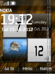 Nature Digital Super Clock es el tema de pantalla