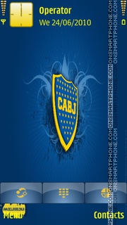Boca Juniors tema screenshot