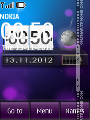 Live htc clock Theme-Screenshot