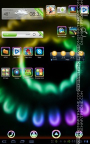 Color Flowers 01 tema screenshot