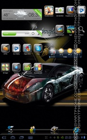 Lamborghini xtreme theme screenshot