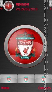 Capture d'écran Liverpool FC thème