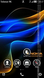 Скриншот темы Nokia blue