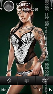 Hot Tattoo tema screenshot