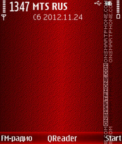 Red Shade theme screenshot