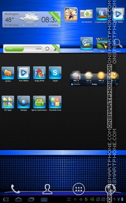 Blue Gloss es el tema de pantalla