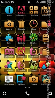 Modified Meego tema screenshot