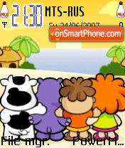 Cowco And Friends es el tema de pantalla