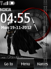 Batman Dual Clock 01 tema screenshot